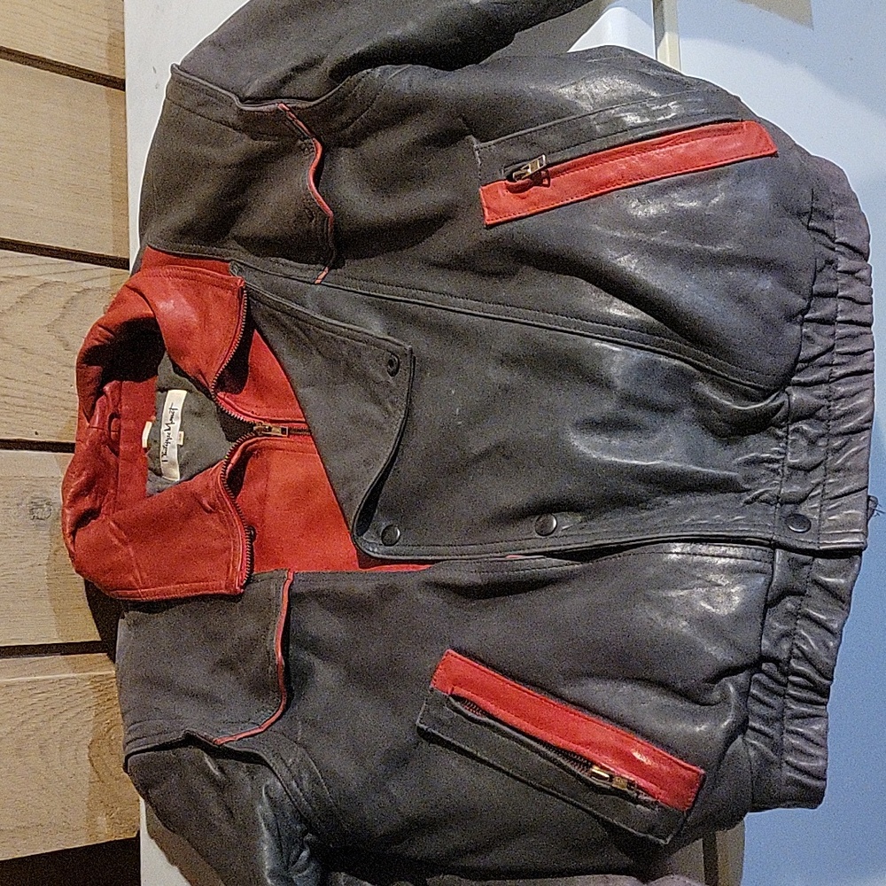 Size 38 Philip Monet vintage leather jacket.